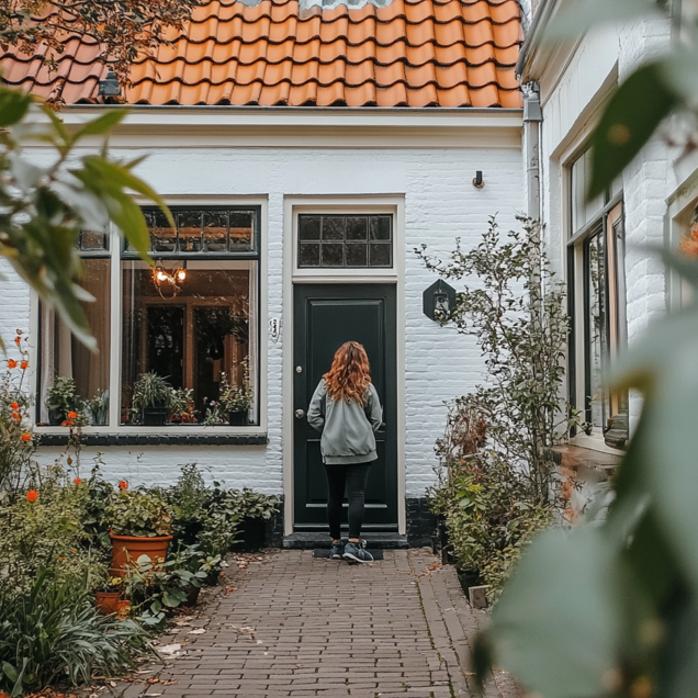 Persoon voor huis