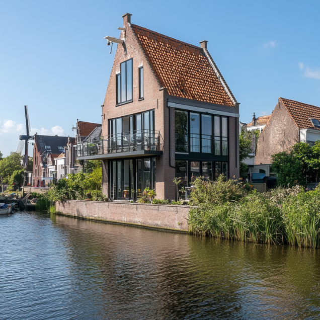 Aanzicht huizen