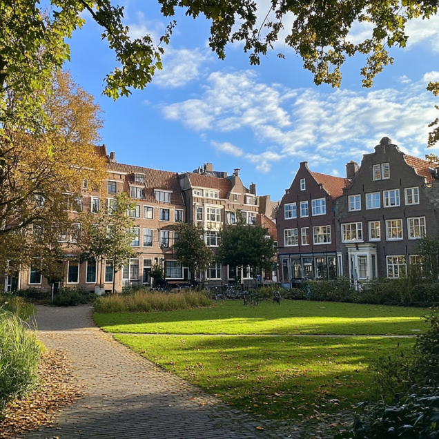 Aanzicht huizen