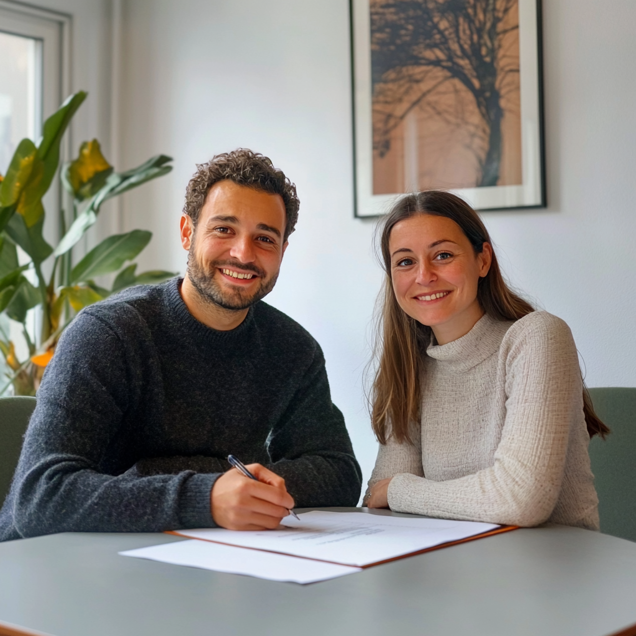 Personen tekenen zonder notaris