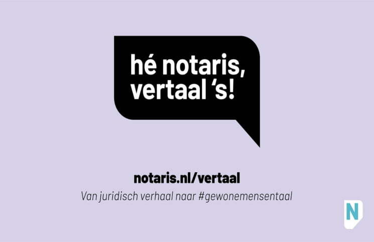 Hé notaris, vertaal 's!